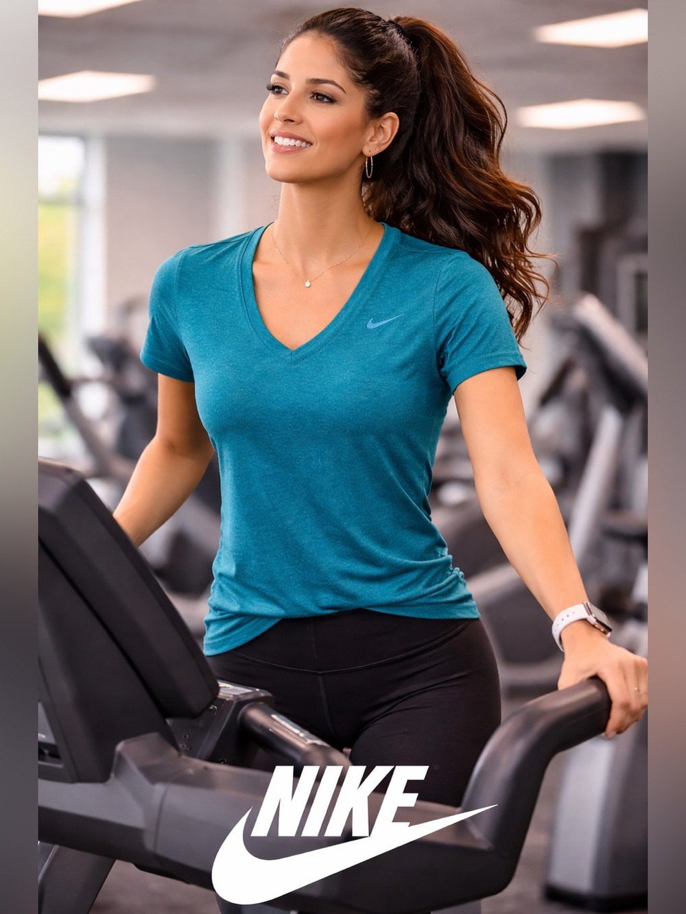 3/$20 Nike Women's Short Sleeve Teal Tee